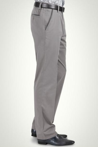 Men khaki pants classics style - Click Image to Close